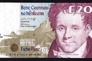 1996 Ireland IR20 Daniel O Connell Banknote Series C. Note issued 18/08/96. Serial number BIB671126