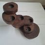 Teak Candle Holder Image 5