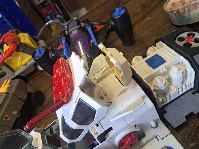 Vintage 1986 Coleco StarCom Fleet Lot, Starhawk, Shadow Raider and 5 Ground Units