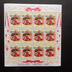 Ireland 1990.Christmas Stamp Sheetlet.Commemorative.MNH.