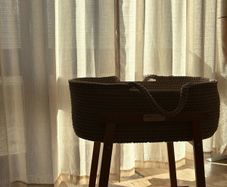 Handmade Inivalu Baby Moses Basket + Sheep Mobile