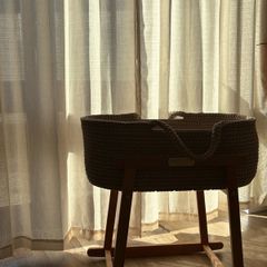 Handmade Inivalu Baby Moses Basket + Sheep Mobile
