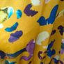Boohoo Plus size mustard yellow midi with purple and blue print uk 18 Image 4