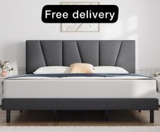Double Bed Frame Upholstered