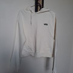 Cream Vans Hoodie Size M b1