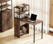 Folding Work Table With Shelf