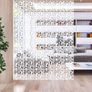 12Pc/set White Room Divider Screens, Wood-Plastic Hanging Screen Panel,Folding Privacy Room Divider Panels,DIY Home Partition Decor 29x29cm (MULTIPLE DESIGNS) Image 2