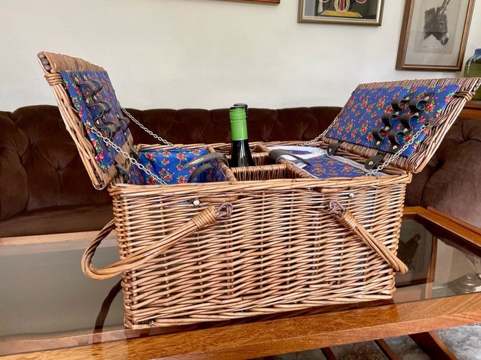 Forest Walk Wicker Picnic Basket