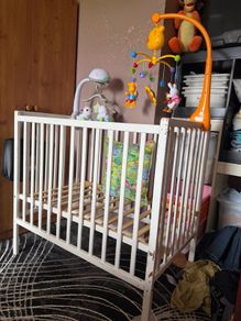 White Baby Cot