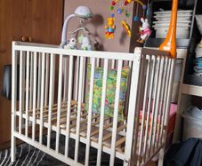 White Baby Cot