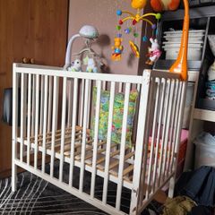 White Baby Cot