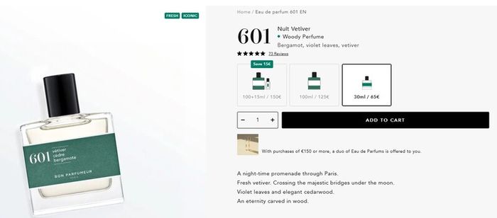 Bon parfumeur 601 30ml