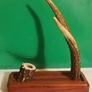 Handcrafted Deer Antler Desk Pen Display Stand Image 2
