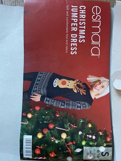 christmas jumper dress size 10 new