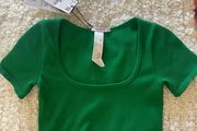 Stradivarius Green Crop Top