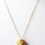 Vintage Dainty Flower Pendant Necklace 1/20 12K Gold Plated . length 16" Image 5