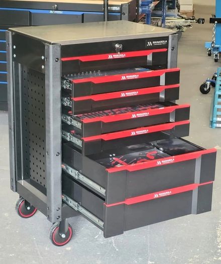 Manarola 7 Drawer Stainless Steel Tool Box