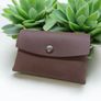 handmade leather bag with matching card wallet Image 6