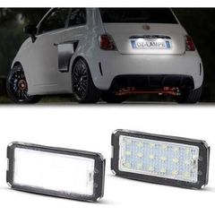 Set LED Number Plate Lights suitable for Fiat 500 2007-2015 & 2015