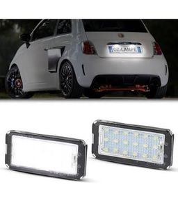 Set LED Number Plate Lights suitable for Fiat 500 2007-2015 & 2015