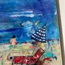 48cm Framed Original Seascape Coastal Art painting  Abstract Painting Original artwork Image 7