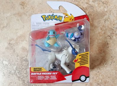 Pokemon Battle Figure Set 2025 Squirtle + Absol + Skorupi - PKW4096 Jazwares New