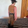 Vintage Action Man cowboy uniform and flocked hair figure Image 2
