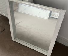 IKEA Nissedal White Square Mirror 65x65cm
