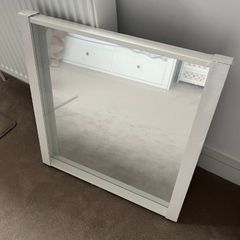 IKEA Nissedal White Square Mirror 65x65cm