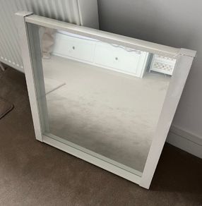 IKEA Nissedal White Square Mirror 65x65cm