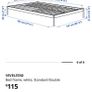 IKEA Vevelstad standard double bed and mattress Image 9