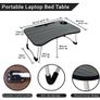 Laptop Bed Table Lap Standing Desk for Bed and Sofa Breakfast Bed Tray Laptop Lap Desk Folding Coffee Tray Image 7