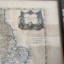 Vintage map of England in vintage frame Image 3