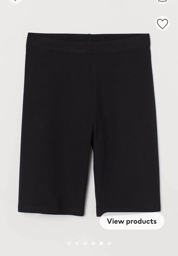 H&M cycling shorts black size S