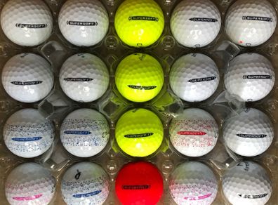 20 used Callaway Supersoft golf balls