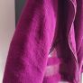 RIVER ISLAND fuschia faux leather and fur biker jacket Sz 14UK - Rrp 125 (New) Image 7