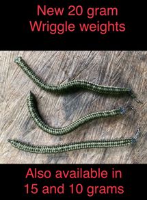 Sets Of 3 X 20 Gram Anti Snag Wriggle Weights For Salmon Trout Fishing