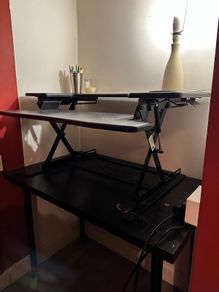 Standing Desk with adjustable height, Halter ED-600 Black