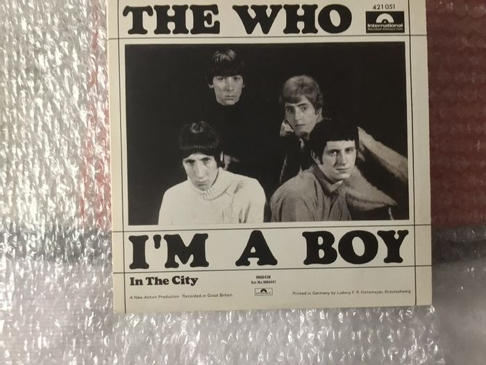 Im a Boy /In the City The Who Picture Sleeve