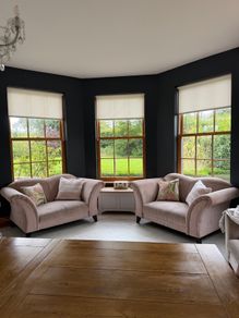 EZ Living Pink 2 Seater Sofas Matching Pair