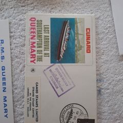 Vintage FDC Stamp.Last voyage of Queen Mary 1967