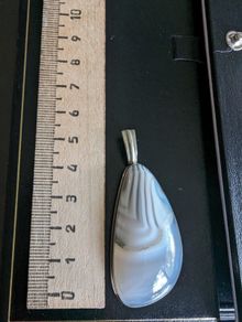 Grey Agate original pendant