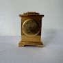 Vintage miniature Tiny Battery Operated quartz clock stainless steel quartz Image 2