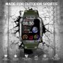 Military Smart Watch for Men 1.96 Inches Outdoor Sports Smartwatch with Answer/Make Call,Fitness watch,Blood Oxygen,Heart Rate and Sleep Monitor Compatible with iPhone and Android Image 4
