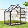 Walk-In Polycarbonate Green House 6 x 4ft Image 2