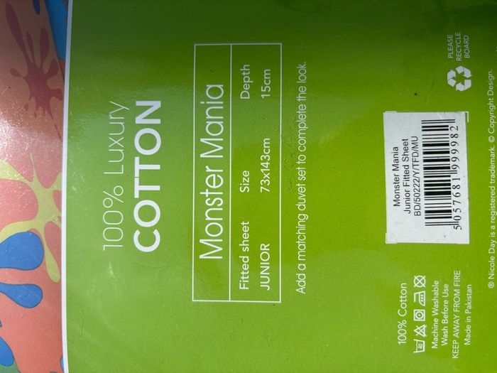 bed sheet and duvet cover - junior size