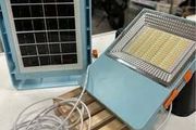 Solar light &amp; phone charger with batteries and remote 3 colours