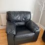 Leather Couch High Quality (Black) Image 3
