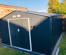 13 x 11ft Metal Shed Large