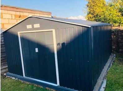 13 x 11ft Metal Shed Large